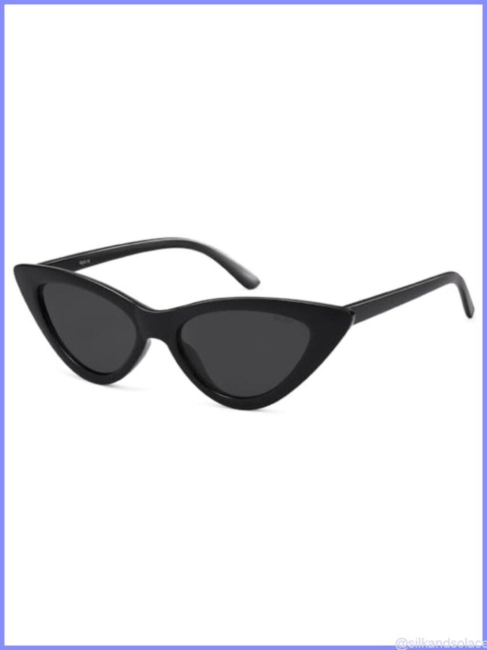 SOJOS Retro Vintage Narrow Cat Eye Sunglasses UV400 Protection for Women